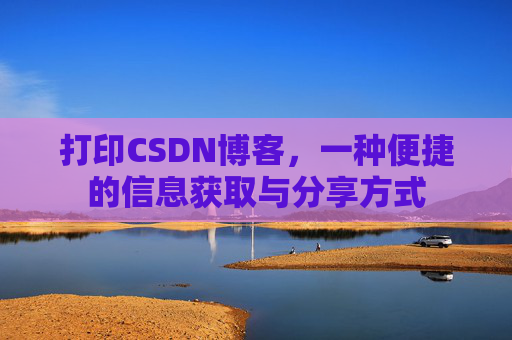打印CSDN博客，一种便捷的信息获取与分享方式